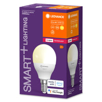 LEDVANCE Lampe LED intelligente avec technologie ZigBee, culot E14, dimmable, blanc chaud (2700 K), remplace les lampes à incandescence de 40 W, ampoule SMART+ Mini dimmable, pack de 1