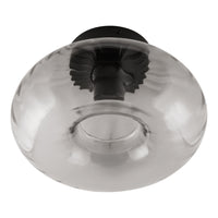 OSRAM Plafonnier en verre fumé décoratif E27 noir OSRAM Plafonnier en verre fumé décoratif E27 noir