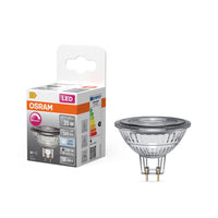 OSRAM Ampoule LED réflecteur MR16 dimmable avec culot GU5.3, blanc froid (4000K), 4,9W, remplacement pour ampoule réflecteur 35W, LED SUPERSTAR MR16 12 V
