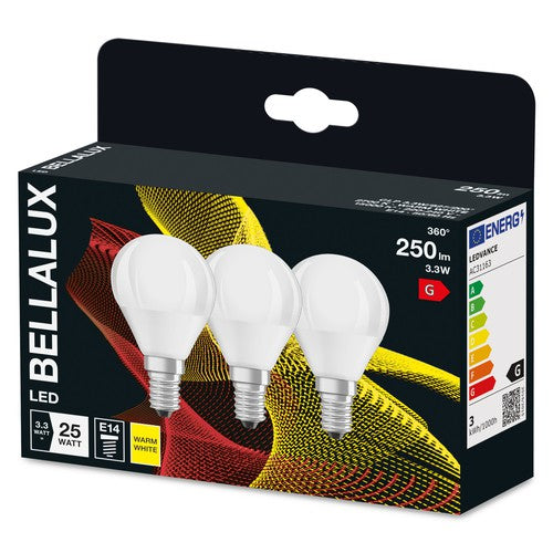 Lot De 10 Ampoules LED Bellalux Forme Poire 13W = 100W - B22d Blanc Chaud - Neuf