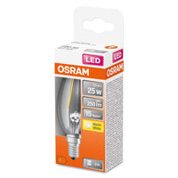 OSRAM Retrofit Classic B LED Lampe Kerzenform (ex 25W) 2,5W / 2700K Warmweiß E14 OSRAM Retrofit Classic B LED Lampe Kerzenform (ex 25W) 2,5W / 2700K Warmweiß E14