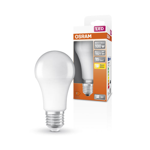 OSRAM LED STAR Classic A Lampe LED mate (ex 100W) 13W / 2700K Lumières chaudes E27