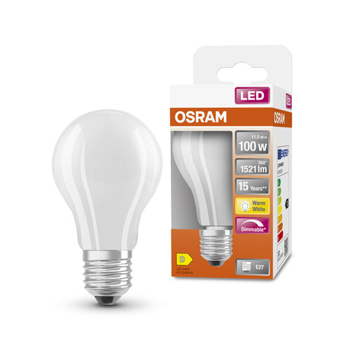 OSRAM LED Retrofit CLASSIC A DIM 100 FR 11 W/2700 K E27