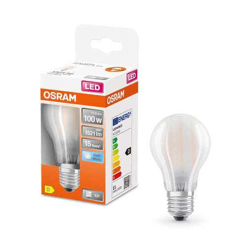 OSRAM Retrofit Classic A LED Lampe matt (ex 100W) 10W / 4000K Kaltweiß E27