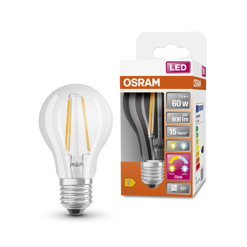 OSRAM LED RELAX and ACTIVE Classic A Lampe LED Tunable Weiß (ex 60W) 7W / 2700-4000K E27