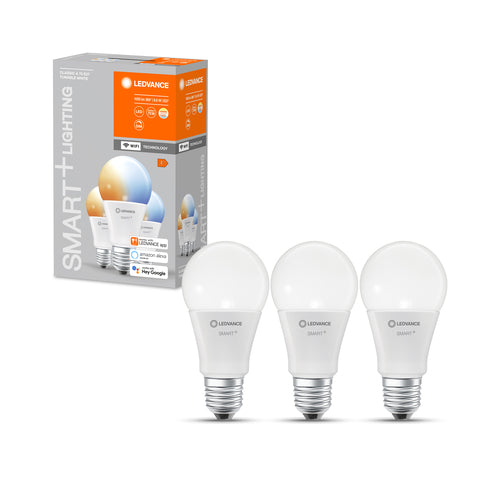 LEDVANCE Wifi SMART+ Classic Lampe LED blanc modulable (ex 75W) 9,5W / 2700-6500K E27 3er