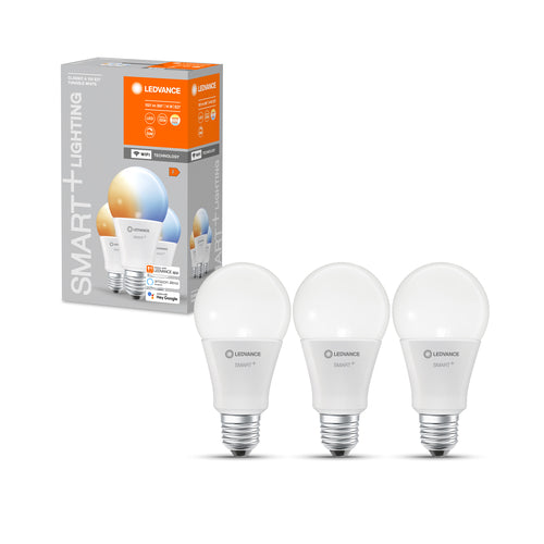 LEDVANCE Wifi SMART+ Classic Lampe LED blanc tunable (ex 100W) 14W / 2700-6500K E27 3er