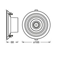 LEDVANCE DECOR FIL DL HALO Downlight, silber, 7W, 620lm