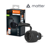 LEDVANCE Matter SMART+ COMPACT Prise intelligente extérieure, noire