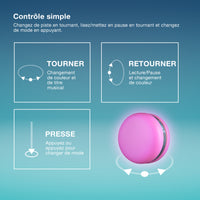 OSRAM Bluetooth SMART+ Enceinte Macaron avec commande gestuelle, lumière LED RGB, jaune