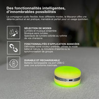 OSRAM Bluetooth SMART+ Enceinte Macaron avec commande gestuelle, lumière LED RVB, orange
