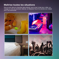 OSRAM Bluetooth SMART+ Enceinte Macaron avec commande gestuelle, lumière LED RGB, jaune