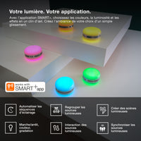 OSRAM Bluetooth SMART+ Enceinte Macaron avec commande gestuelle, lumière LED RGB, jaune