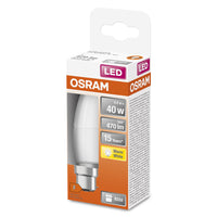 Lampe LED OSRAM LED STAR CLASSIC B 4,9W 827 Frosted B22d, 470 lm, 2700 K, blanc chaud