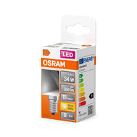 Lampe LED OSRAM LED Retrofit CLASSIC P Mirror 4W 827 Clear E14, 380 lm, 2700 K, blanc chaud