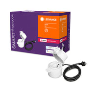 LEDVANCE Smart+ Prise extérieure, prise commutable ZigBee, pour le contrôle de l'éclairage dans votre maison intelligente, directement compatible avec Echo Plus et Echo Show (2e génération)