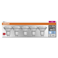 OSRAM LED BASE PAR16 Spot (ex 50W) 4,3W / 4000K blanc froid GU10 5er