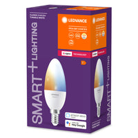 Lampe LEDVANCE Smart+ avec technologie ZigBee, 5W, remplacement 40W, culot E14, couleur de lumière Tunable White, 470lm, pack de 1