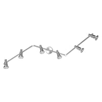 OSRAM projecteur LED, projecteur de haute qualité à 6 flammes en aluminium, adapté pour mur et plafond intérieur, ampoules GU10 remplaçables incluses, blanc chaud (2700K), 3W, LED SPOT GU10 6x3W