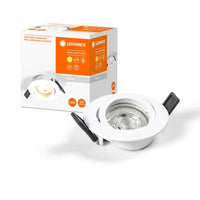 LEDVANCE RECESS DOWNLIGHT TWISTLOCK LED Spotlight Ø 88,5mm weiß 4,3W / 2700K Warmweiß GU10