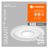 LEDVANCE Wifi SMART+ ORBIS STEA Plafonnier LED RGBW multicolore 48,5cm accordable blanc 32W / 2700-6500K