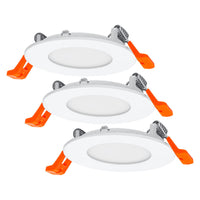 OSRAM Downlight Slim, Spots, 3000K, 4,50 W, blanc, ⌀85mm, lot de 3