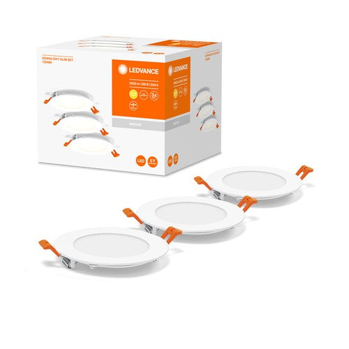 Spot Encastrable LED OSRAM Slim 120mm - 8W, Blanc Chaud 3000K, 550 Lumens, IP20, Installation Facile