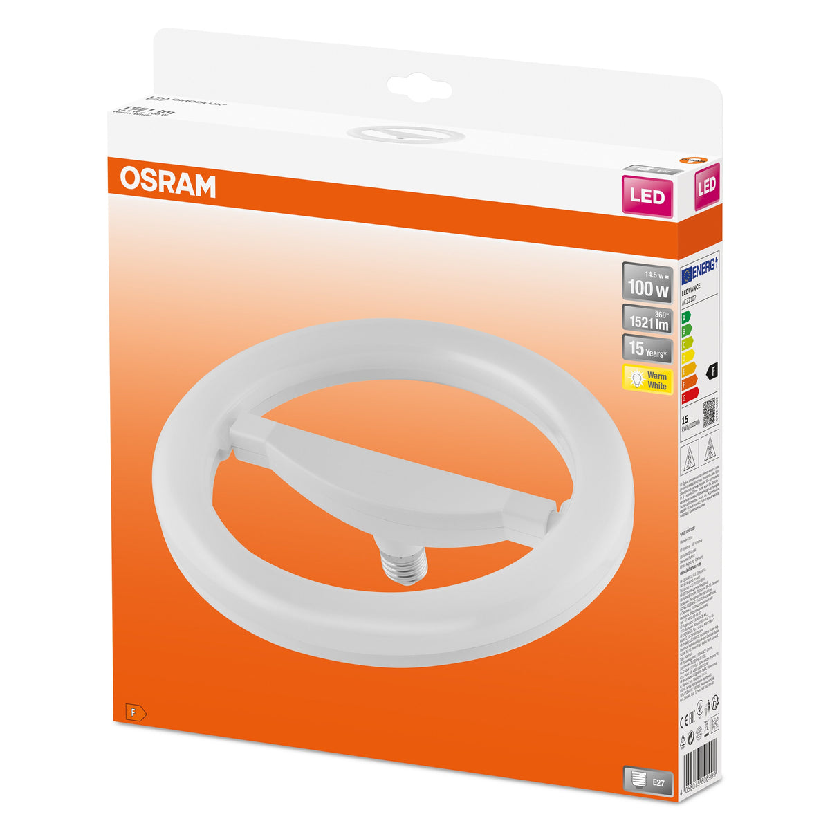 OSRAM CIRCOLUX Lampe LED (ex 75W) 14,5W / 2700K blanc chaud E27