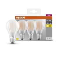 OSRAM LED BASE CLASSIC A lampe mate (ex 100W) 11W / 2700K blanc chaud E27, pack de 3