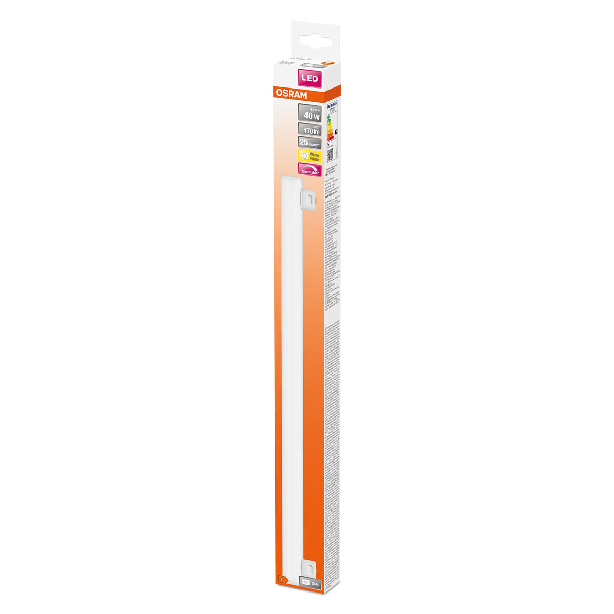 OSRAM LEDinestra Tube LED 50cm dimmable (ex 4oW) 4,9W / 2700K blanc chaud S14s