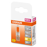 OSRAM LED Lampe à douille à broches claire (ex 20W) 1,8W / 2700K Blanc chaud PIN G9
