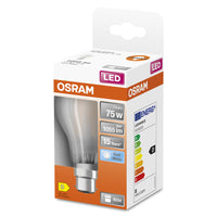 Lampe LED OSRAM LED Retrofit CLASSIC A 7,5W 840 Frosted B22d, 1055 lm, 4000 K, blanc froid