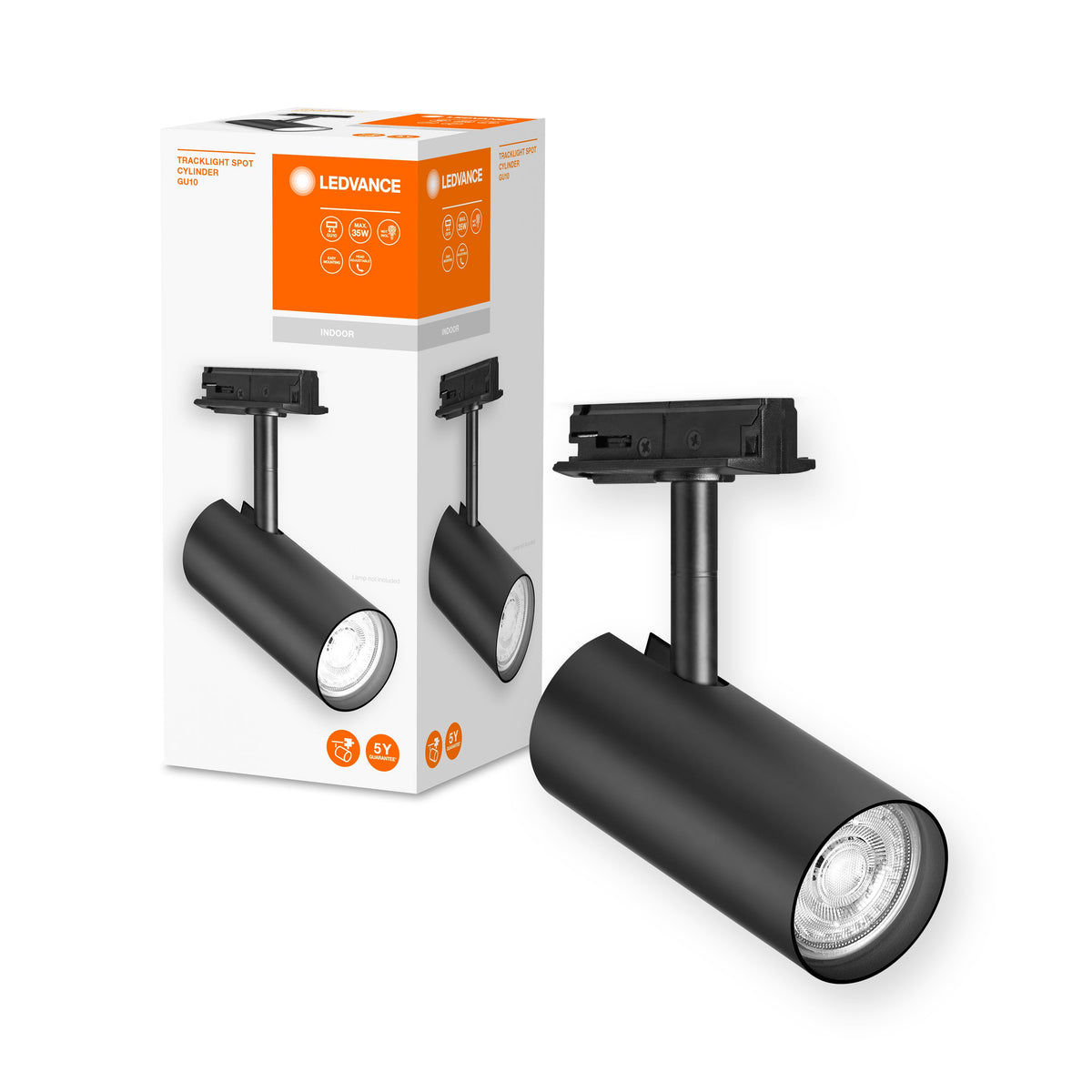 LEDVANCE TRACKLIGHT tête d'éclairage sur rail, noir, GU10