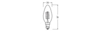 OSRAM Dimmbare LED-Lampen, Vintage-Edition, 25 Watts Ersatz, E14, B-shape, 2200 Kelvin, Warm Comfort Light, Klares Glas, single Pack