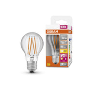 OSRAM Star+ ampoule LED avec capteur de lumière du jour pour culot E27, aspect filament ,blanc chaud (2700K), 806 lumens, remplace les ampoules 60W traditionnelles, non dimmable, pack de 1, E27