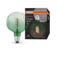 OSRAM Vintage 1906 LED-Lampe, teinte verte, 4,5W, 180lm, blanc chaud, E27