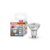 OSRAM LED SUPERSTAR PAR16 Ampoule LED à intensité variable blanc froid (4000K), spot en verre, 5.5W, remplacement de 50W GU10