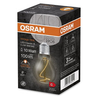 Lampe LED OSRAM Vintage 1906 Classic A, teinte fumée, 3,4W, 100lm