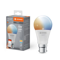 Lampe LED classique LEDVANCE SMART+ Wifi TW FR B22D 9W 806 lm, 2700…6500 K, blanc réglable