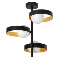 OSRAM DECOR Memphis plafonnier, noir/or, G9