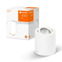LEDVANCE Spot Surface Round Spot de plafond en saillie, Ø 80mm, blanc, GU10