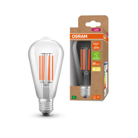 OSRAM LED Lampe Classe d'efficacité énergétique A Filament Classique Clair, 2.5W/3000K, E27, Blanc chaud