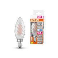 OSRAM Dimmbare LED-Lampe LED SUPERSTAR+ CL BW GL FR 40 dim 3,4W/940 E14 CRI90 BOX , Kaltweiß