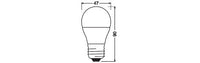 OSRAM LED-Lampen, klassische Miniballform, 60 Watts Ersatz, E27, P-shape, 6500 Kelvin, Kaltes Tageslicht, Matt, single Pack