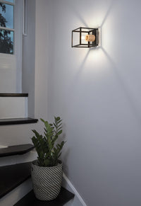 OSRAM DECOR Nairobi Applique murale, noir, douille E27
