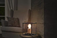 OSRAM DECOR Nairobi lampe de table, noir, douille E27