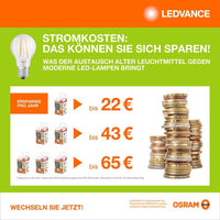 OSRAM LEDinestra Tube LED à intensité variable 100cm (ex 75W) 9,9W / 2700K blanc chaud S14s