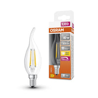 Lampe LED OSRAM LED Retrofit CLASSIC BA DIM 4W 827 Transparente E14, 470 lm, 2700 K, blanc chaud
