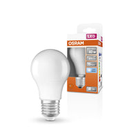 OSRAM LED-Lampen, klassische Kolbenform, 40 Watts Ersatz, E27, A-shape, 4000 Kelvin, Kalt weiß, Matt, single Pack