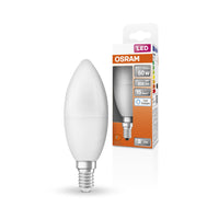 Ampoules LED OSRAM, forme classique de mini bougie, remplacement de 60 watts, E14, B-shape, 6500 Kelvin, lumière du jour froide, mates
